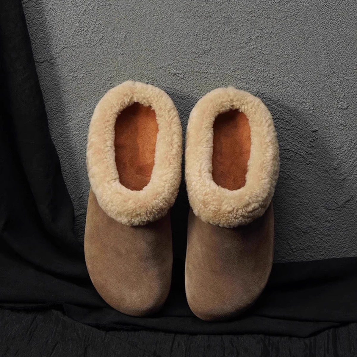 Comfortable To Step On The Cloud 2024 Autumn And Winter New Style Furry Slippers For Women, Plush And Lazy All-match Birkenstock shoes