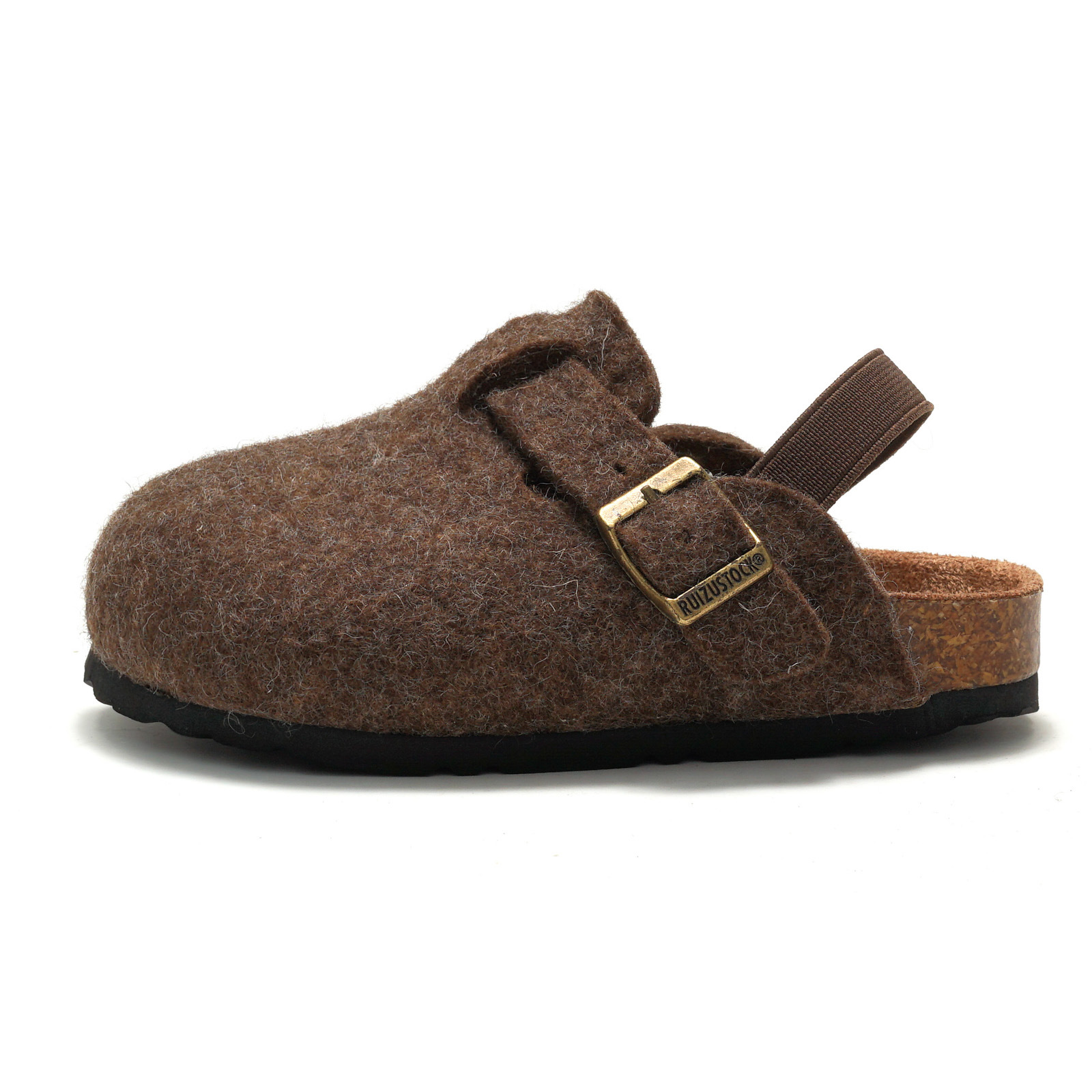 RUIZUSTOCK winter new products children's cork cotton shoes wool boys sandals plus velvet girls outdoor wool shoes